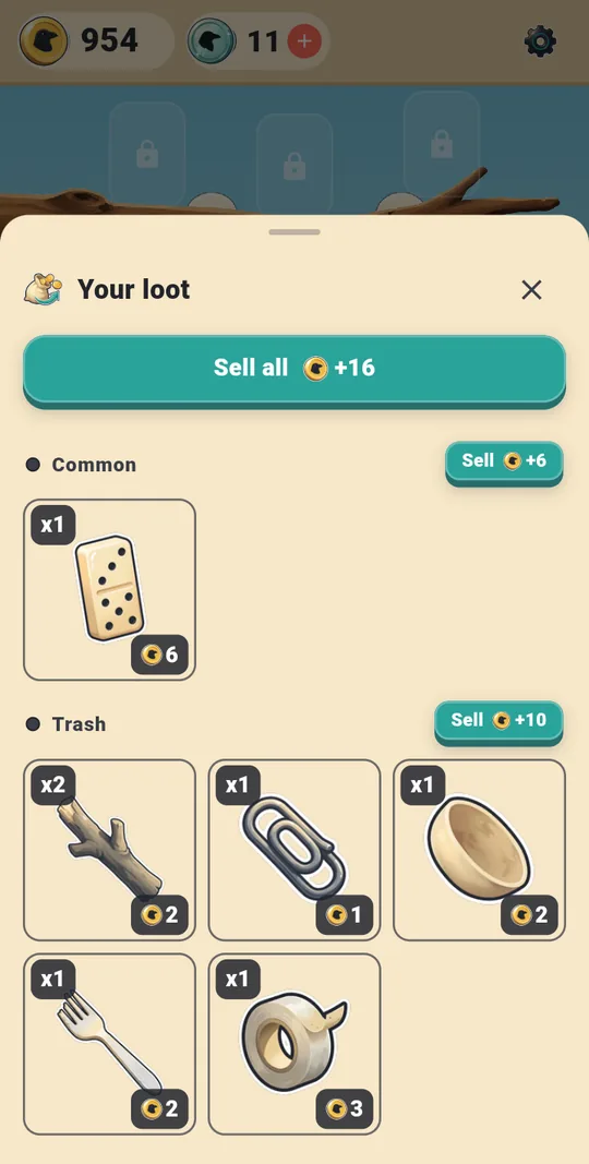 Selling the haul at whatever the price is today